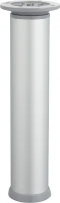 Image de Pied meuble cylindrique HETTICH réglable acier mat gris