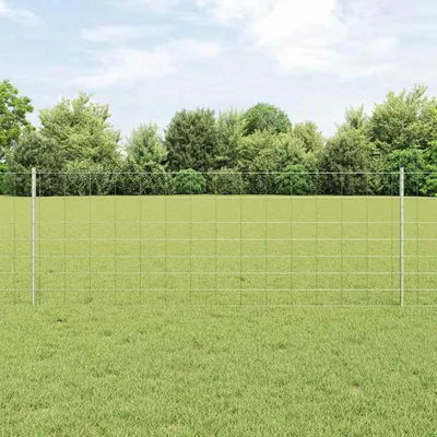 Image de Clôture sauvage avec poteaux 25 x 0,8 m (l x h)