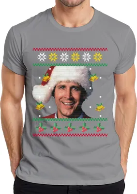 Obrázok produktu pre Clark Christmas at the Griswolds - Škaredý vianočný sveter Christmas Pánske tričko, sivá, L