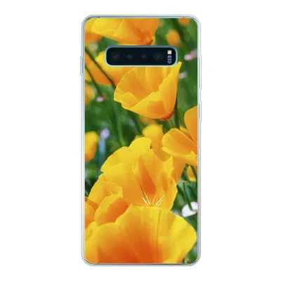 Produktbild von MuchoWow® Handyhülle Schutzhülle Hülle für Samsung Galaxy S10 Lite Blumen - Garten - Orange Silikon Softcase Handy Hülle - Schutz
