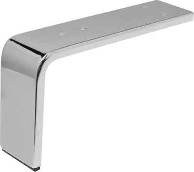 Produktbild von Möbelfuß Chrom 130 x 235 x 60 mm Schrankfuß Polsterfuß SO-TECH