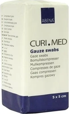 Obrázok produktu pre Gázové vankúšiky 8-vrstvové nesterilné 5x5cm, 100 ks KOM