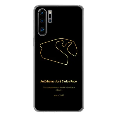 Produktbild von MuchoWow® Handyhülle Schutzhülle Hülle für Huawei P30 Pro Brasilien - F1 - Rennstrecke Silikon Softcase Handy Hülle - Schutzdeckel