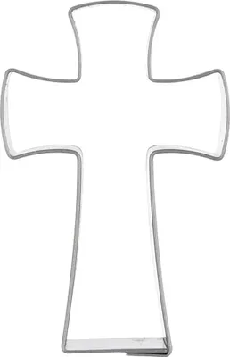 Image de Emporte-pièce en forme de croix, acier inoxydable, 6,4 cm