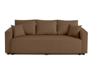 Produktbild von Best Möbel Regala - 3-Sitzer Sofa - Schlaffunktion und Bettkasten - aus Stoff , Braun