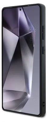 Produktbild von Karl Lagerfeld Leder-Monogramm-Pin-Logo Karl Head - Samsung Galaxy S25 Ultra Hülle (Schwarz)