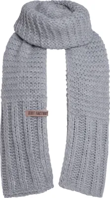 Produktbild von Knit Factory Alex Schal - Grau - 200x45 cm