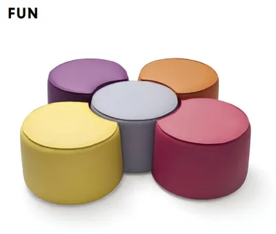 Produktbild von Sitzhocker Hocker Ottomane Fußhocker 5x Hocker Bank Sitz Hocker Set Gruppe Neu