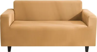 Obrázek produktu pro Khaki potah na rozkládací křeslo pro 1 sedadlo - polyesterová tkanina, protiskluzový měkký potah na pohovku, omyvatelný chránič nábytku