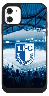 Produktbild von NIVOCASE Handyhülle für Apple iPhone 11  Hülle NIVOpure Case Schwarz Stadion 1. FC Magdeburg 1. FCM