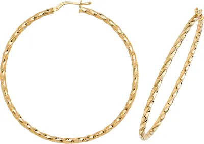 Produktbild von 9 Karat (375) Gold Damen - Paar Creolen - 50mm; TRS38423MM50