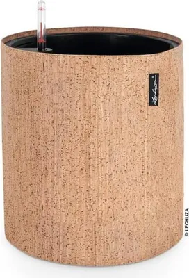 Image de Pot de fleurs LECHUZA TRENDCOVER 32 Cork ALL-IN-ONE, Ø 32 × 33 cm, Naturel clair