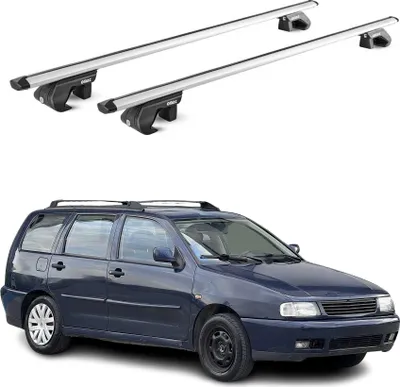 Image de Barres de toit transversales pour VW Polo III SW 6N 1996-2001 5P Alu Gris 2x ABE