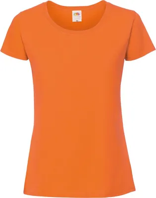 Produktbild von Fruit Of The Damen T-Shirt, enganliegend RW5975 (S) (Orange)