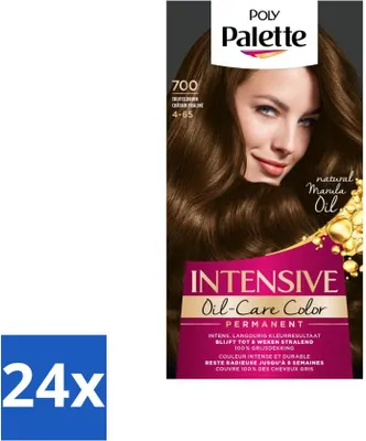 Produktbild von Poly Palette – Haarfarbe – Trüffelbraun 700 – 115 ml - Vorteilspack - 24 Stücke