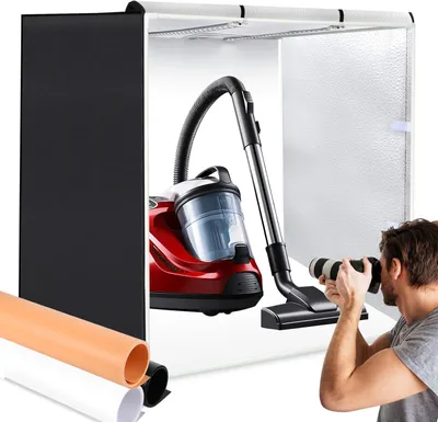 Obrázek produktu pro Fotostudium Lichtbak 80 x 80 cm - Fotobox - Fototent - Lightbox - Stan pro produktovou fotografii - 156 LED světel