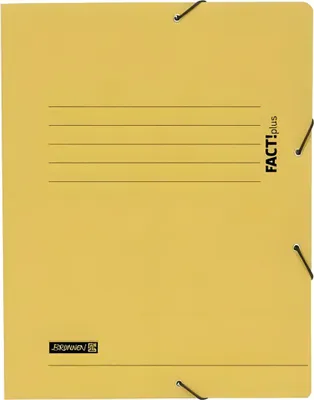 Produktbild von BRUNNEN Sammelmappe A4 FACT! gelb Gummizug 102015410