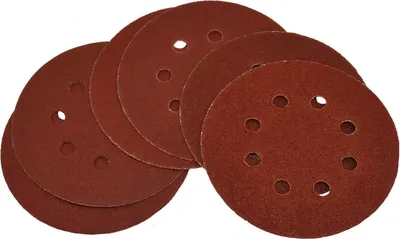 Produktbild von GÜDE Schleifpapier Set 6 Stk 125mm Schleifscheiben Tellerschleifer Klett