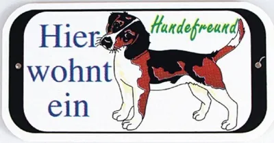 Produktbild von Türschild - Hier wohnt ein Hundefreund - 308113 - Tiere Hund