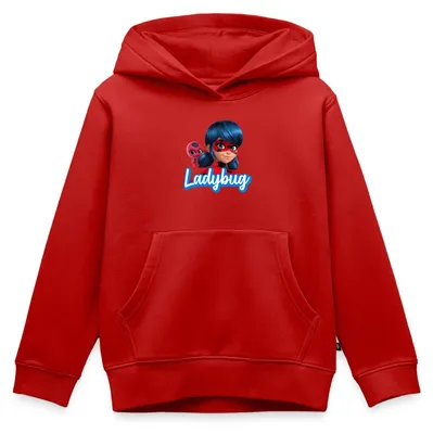 Produktbild von Spreadshirt Miraculous Ladybug Tikki Kinder Premium Hoodie, 158/164 (12 Jahre), Rot