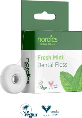 Produktbild von Zahnseide Fresh Mint aus Maisstärke NORDICS 50 m