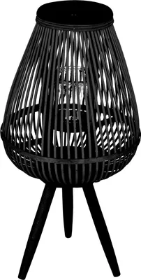 Zdjęcie produktu dla Lampion MASAYA ogrodowy czarny 15x11x61 cm