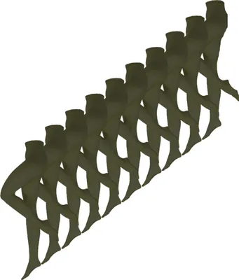 Produktbild von NUR DIE Damen Feinstrumpfhose 10-Pack Seidenfein 15 DEN - schwarz - Größe 38-40