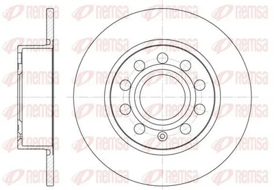 Produktbild von 2x REMSA Bremsscheibe 6649.00 hinten für VW Golf IV Schrägheck (1J1) 254 7mm