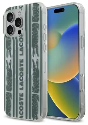 Zdjęcie produktu dla Etui Lacoste do iPhone 16 Pro Max All Over farine