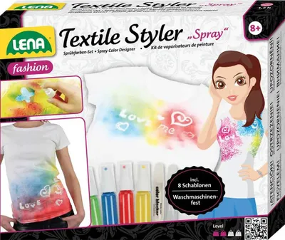 Obrázek produktu pro LENA Textile Styler Spray kompletní sada s barvami a šablonami