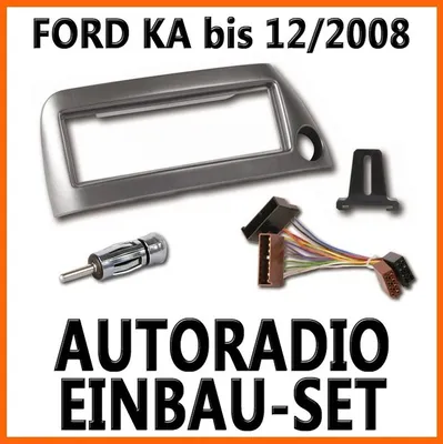 Produktbild von Ford KA bis 12/2008 silber - Universal DIN Autoradio Einbauset