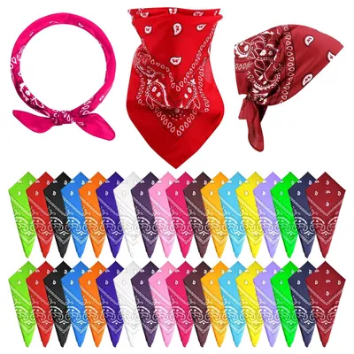 Obrázok produktu pre 36 kusov Paisley bandán - Cowboy bandana s Paisley potlačou pre rôzne aktivity