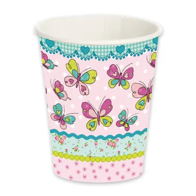 Produktbild von TapirElla Party-Becher Schmetterlinge 8-tlg.