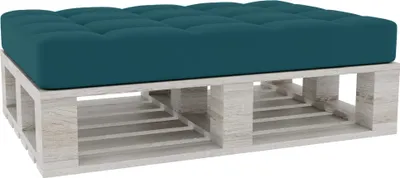 Obrázok produktu pre Paletové vankúše, paletové vankúšiky sedák operadlo prešívané PFG (sedák 120x50, tyrkysová)
