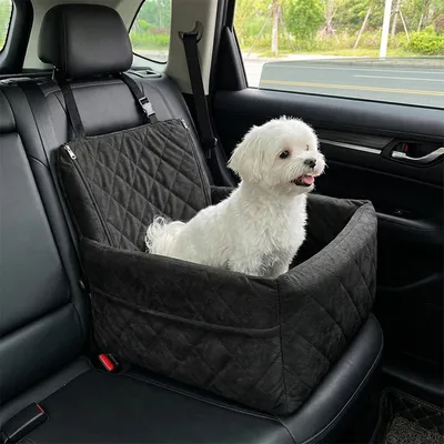 Produktbild von Sonstiges Hundezubehör Hundeautositz für kleine bis mittelgroße Hunde unter 20 Pfund, waschbarer Hundesitz fürs Auto mit 2 Aufbewahrungstaschen, passe