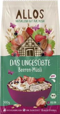 Produktbild von Allos Das Ungesüßte Beeren-Müsli -- 500g