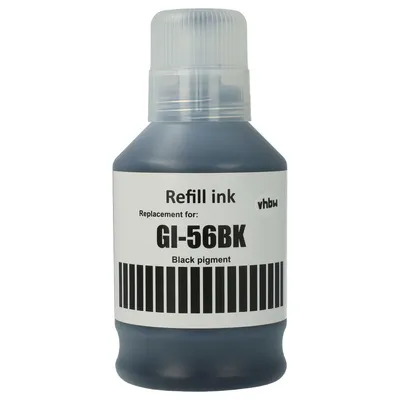Produktbild von vhbw Nachfülltinte Ersatz für Canon 4412C001, GI-56BK für Drucker - Refilltinte Schwarz, Pigmentiert, 170ml