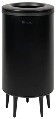 Image de Poubelle multifonctionnelle eluno, capacité de 36 litres, en métal noir