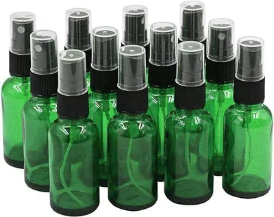 Immagine prodotto di Set di pennelli per verniciatura su vetro - Collezione di ugelli da 12 pezzi - Set di ugelli per verniciatura - Vernice verde da 30 ml