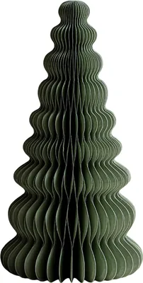Produktbild von Weihnachtsbaum aus Papier, 3D-Weihnachtsbaum aus Wabenpapier, rustikaler Tischaufsatz für Büro, Zuhause, Schule, Dekoration, Grün 2