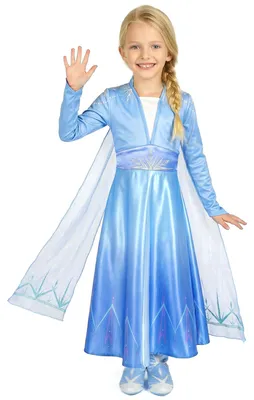 Obrázek produktu pro Elsa Ice Queen 2 dívčí kostým Sněhová královna modrá - 122/134 (7-8 let)
