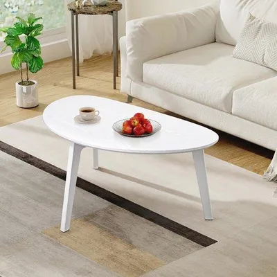 Productafbeelding van Houten Bijzettafel - Handgemaakte Dreieckige Tafel voor Woonkamer, Slaapkamer en Kantoor