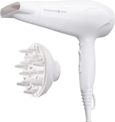 Produktbild von Ionen Haartrockner 2200W mit Keramik Technologie, Diffusor und Stylingdüse, 3 Heizstufen, 2 Gebläsestufen, Kaltstufe, Anti Frizz, leichter Föhn
