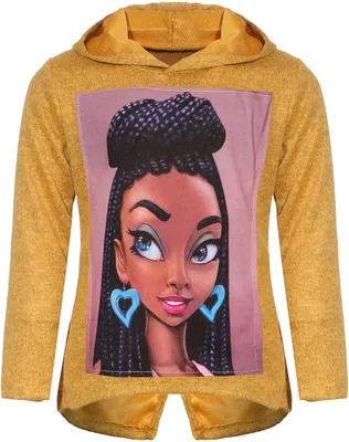 Produktbild von KMISSO Mädchen Pullover mit Kapuze Gold 104