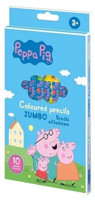 Obrázok produktu pre Kredki ołówkowe Peppa Pig Astra 10 kolorów