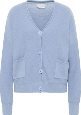 Produktbild von RISA damen strickjacke mit knöpfen - blau, M/L