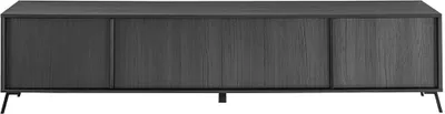 Produktbild von Moderner TV-Schrank Halton mit 4 Türen, 205x48x40cm, Wohnzimmermöbel - Schwarz