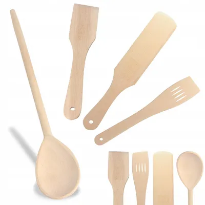 Produktbild von Galicja 4-teiliges Holz Küchenutensilien-Set Kochzubehör