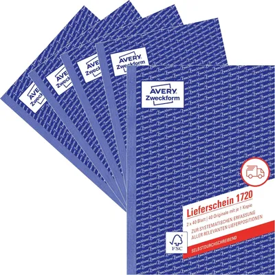 Image de Livret de formulaires AVERY Zweckform "Bon de livraison", SD, 4+1 S
