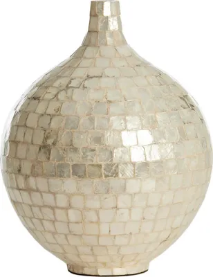 Produktbild von Light & Living - Vase Elorza - Creme - Ø28cm